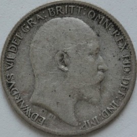 SIXPENCES 1906  EDWARD VII  GF