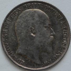 SIXPENCES 1910  EDWARD VII  GVF