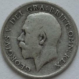 SIXPENCES 1916  GEORGE V  GF