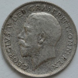 SIXPENCES 1918  GEORGE V  GVF