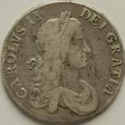 CROWNS 1664  CHARLES II 2ND BUST XVI GF