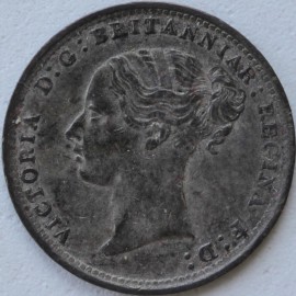 THREEPENCES SILVER 1885  VICTORIA  GVF