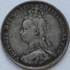 THREEPENCES SILVER 1888  VICTORIA GVF