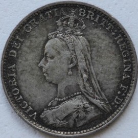 THREEPENCES SILVER 1888  VICTORIA  GVF