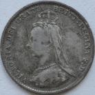 THREEPENCES SILVER 1888  VICTORIA GF