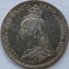 THREEPENCES SILVER 1890  VICTORIA GVF