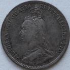 THREEPENCES SILVER 1891  VICTORIA NVF