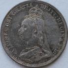 THREEPENCES SILVER 1892  VICTORIA SCARCE NEF