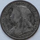 THREEPENCES SILVER 1896  VICTORIA GF