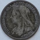 THREEPENCES SILVER 1898  VICTORIA GF