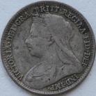 THREEPENCES SILVER 1899  VICTORIA GF