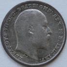 THREEPENCES SILVER 1904  EDWARD VII RARE GF