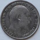 THREEPENCES SILVER 1905  EDWARD VII RARE GF