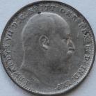 THREEPENCES SILVER 1908  EDWARD VII GVF