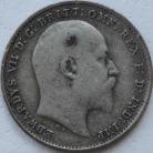 THREEPENCES SILVER 1909  EDWARD VII GF