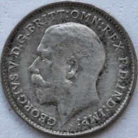 THREEPENCES SILVER 1911  GEORGE V  GVF