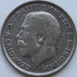 THREEPENCES SILVER 1913  GEORGE V  GVF