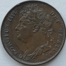 FARTHINGS 1821  GEORGE IV  GVF