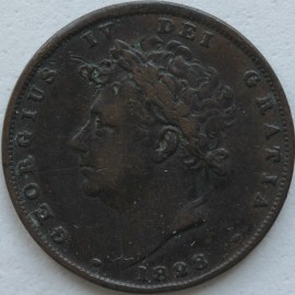 FARTHINGS 1828  GEORGE IV  NVF