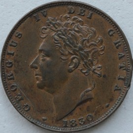 FARTHINGS 1830  GEORGE IV  GVF