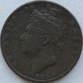 FARTHINGS 1830  GEORGE IV  GF