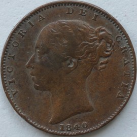 FARTHINGS 1840  VICTORIA  GVF