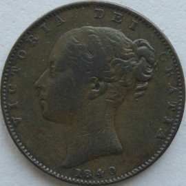 FARTHINGS 1840  VICTORIA  GF