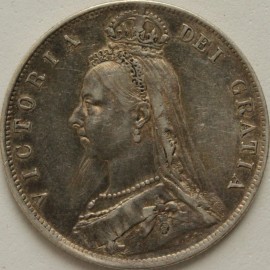 HALF CROWNS 1892  VICTORIA  GF