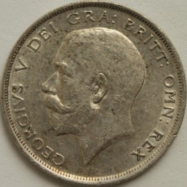 HALF CROWNS 1918  GEORGE V  GVF