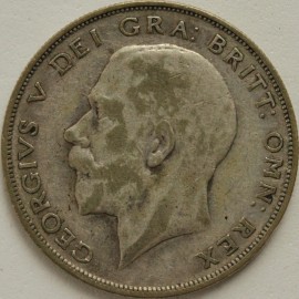 HALF CROWNS 1925  GEORGE V VERY SCARCE F