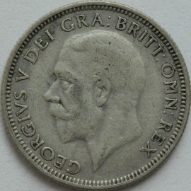 SHILLINGS 1927  GEORGE V 2ND TYPE NVF