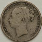 SHILLINGS 1880  VICTORIA LONG LINE GF