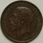 HALFPENCE 1917  GEORGE V GVF