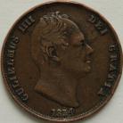 HALFPENCE 1834  WILLIAM IV NVF