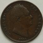 HALFPENCE 1831  WILLIAM IV GF