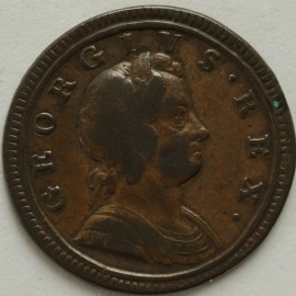 HALFPENCE 1723  GEORGE I  NVF