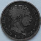 SHILLINGS 1820  GEORGE III GF