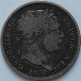 SHILLINGS 1820  GEORGE III  GF