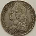 HALF CROWNS 1745  GEORGE II ROSES EF/GEF