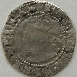 ELIZABETH I 1592 -1595 ELIZABETH I HALFGROAT 6TH ISSUE MM TUN GF