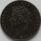 HALFPENCE 1826  GEORGE IV EF