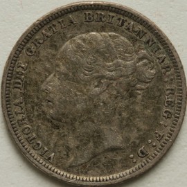 SIXPENCES 1883  VICTORIA  NVF