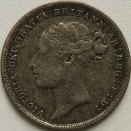 SIXPENCES 1883  VICTORIA  GF