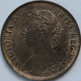 FARTHINGS 1884  VICTORIA           UNC LUS