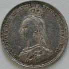 SHILLINGS 1887  VICTORIA JUBILEE HEAD GVF