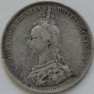 SHILLINGS 1888  VICTORIA 8 over 7 GF