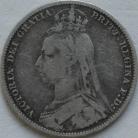 SHILLINGS 1889  VICTORIA LARGE HEAD F