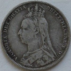 SHILLINGS 1891  VICTORIA  GF