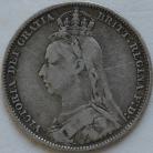 SHILLINGS 1892  VICTORIA SCARCE GF