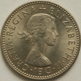 SHILLINGS 1956  ELIZABETH II ENG SCARCE BU